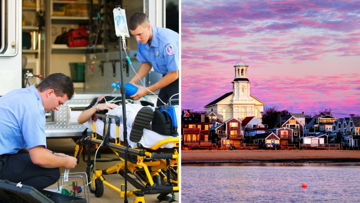 EMS and image of ptown Image of EMS Workers