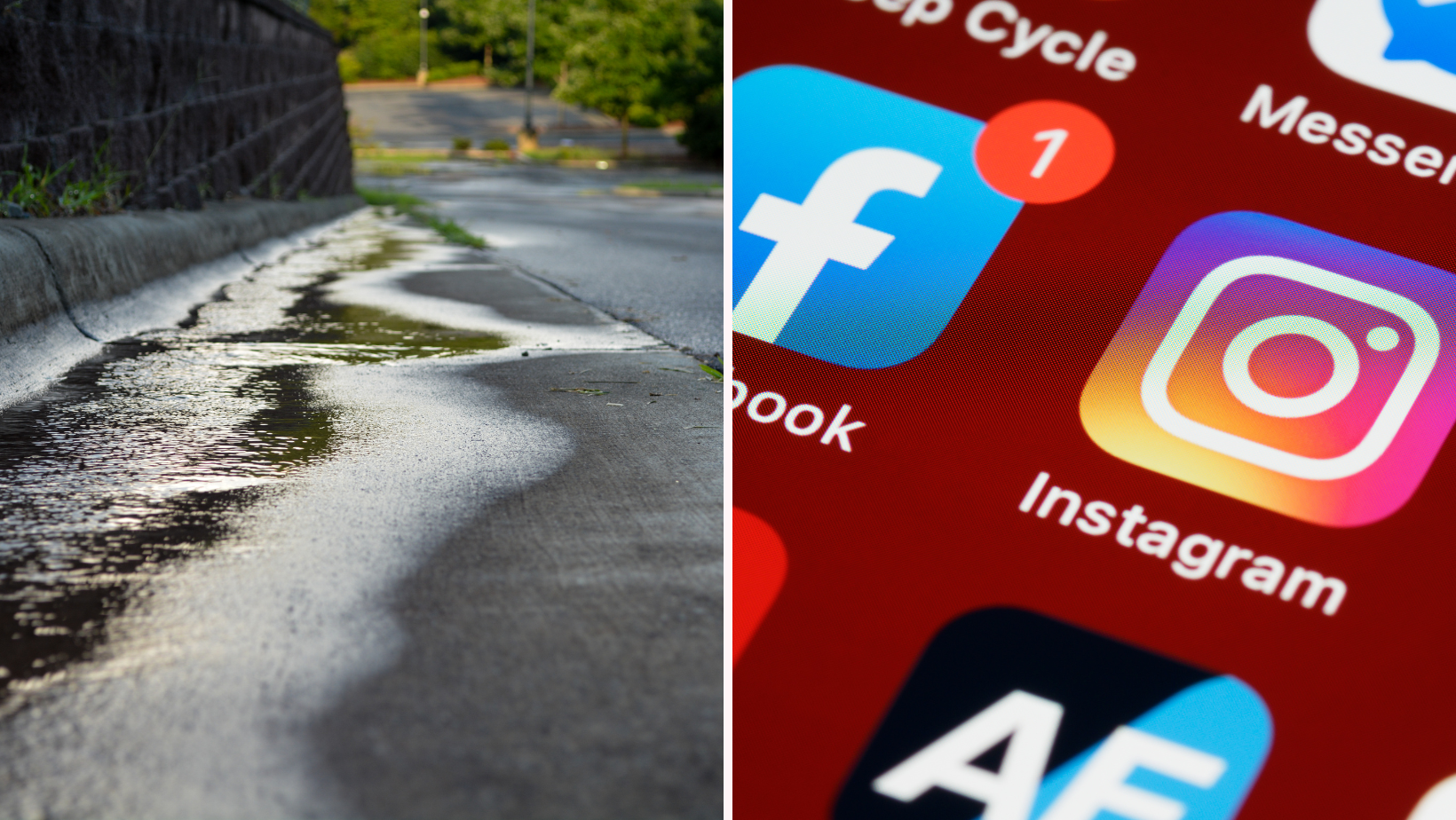 Social Media Image of stormwater social media outreach