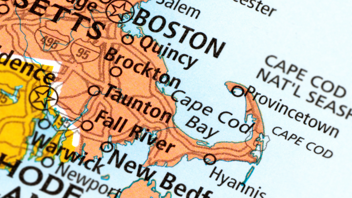 map of cape cod Image of a Map of Cape Cod