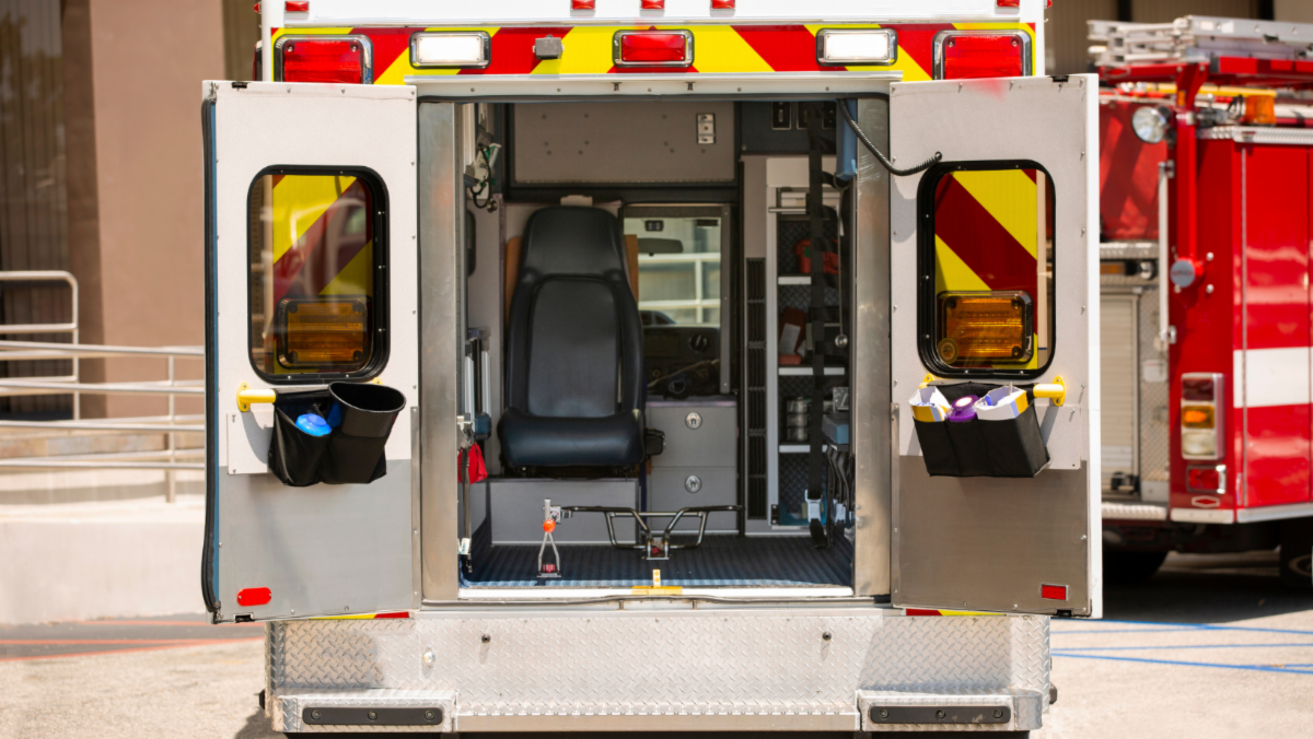 open ambulance Image of an Ambulance