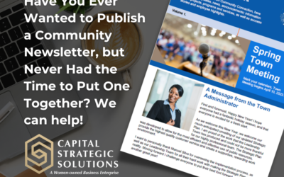 Have You Ever Wanted to Publish a Community Newsletter, but Never Had the Time to Put One Together?
