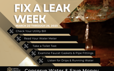 Leaks Can Run, but They Can’t Hide During the EPA’s Fix a Leak Week!