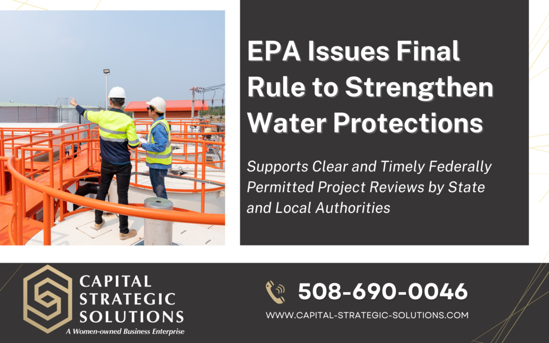 EPA issues final rule to strengthen water protections