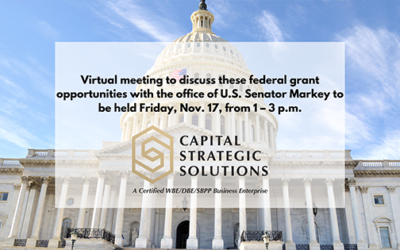 U.S. Senator Markey’s Office Announces Federal Grant Opportunities