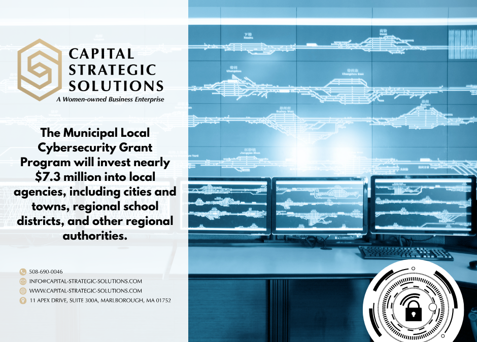 Federal Cybersecurity Grant Funding Applications due March 8 for Interested MA Public Agencies