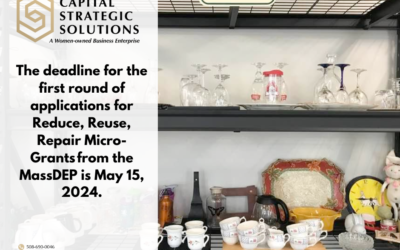 Deadline Approaching for MassDEP Reduce, Reuse, Repair Micro-Grant Applications