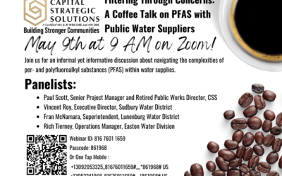 Join Capital Strategic Solutions for “Filtering Through Concerns: A Coffee Talk on PFAS with Public Water Suppliers” Live Webinar