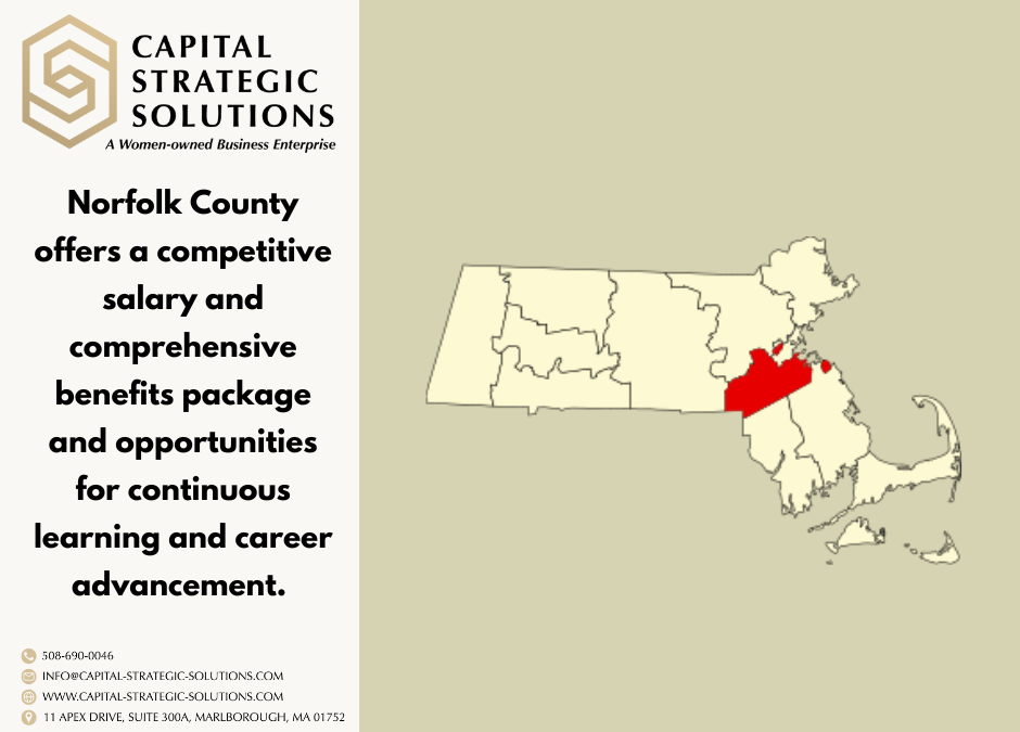 Norfolk county offers a competitive salary and comprehensive benefits package