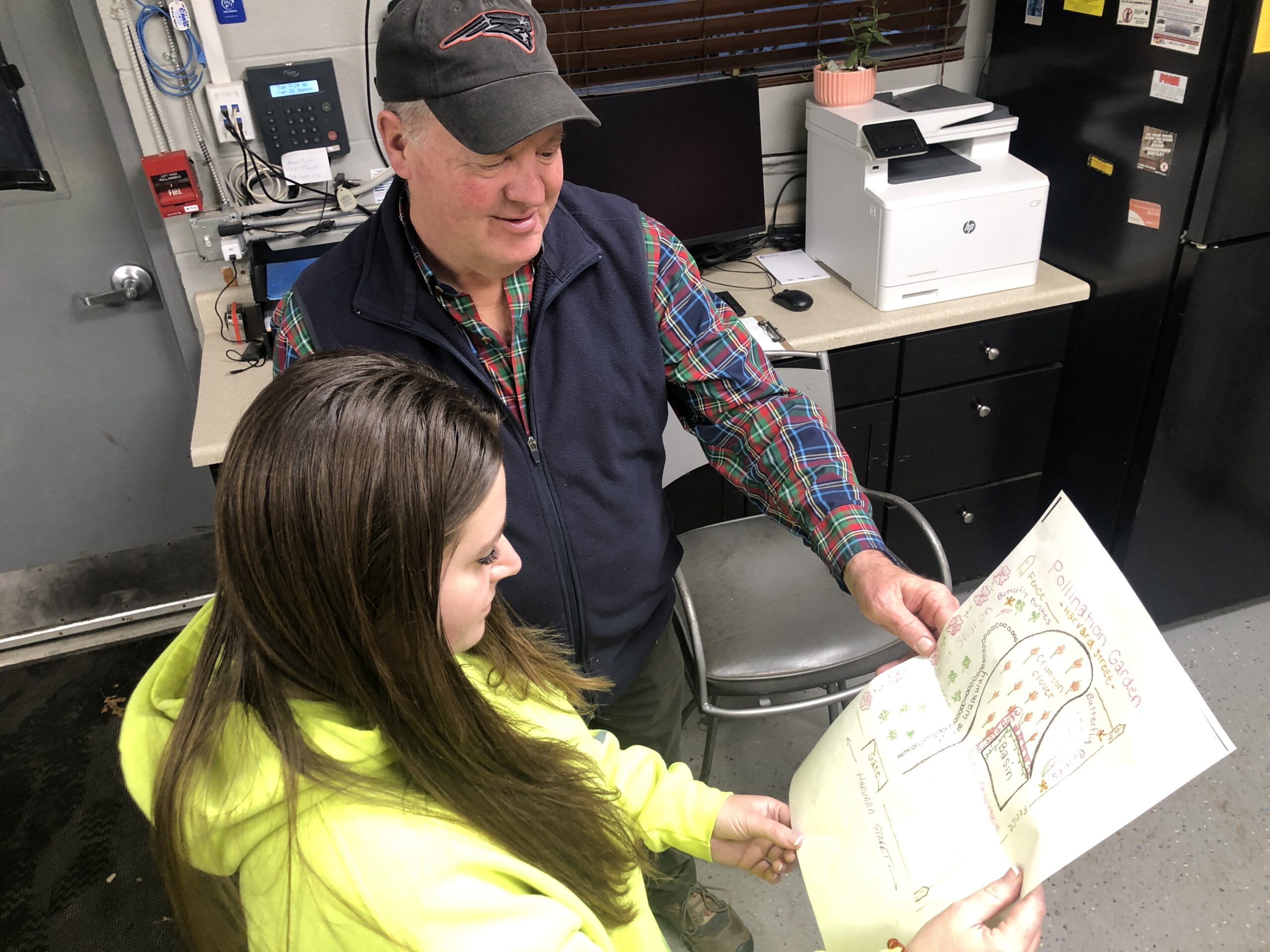 Ken Calder and Bekah review pollinator plans