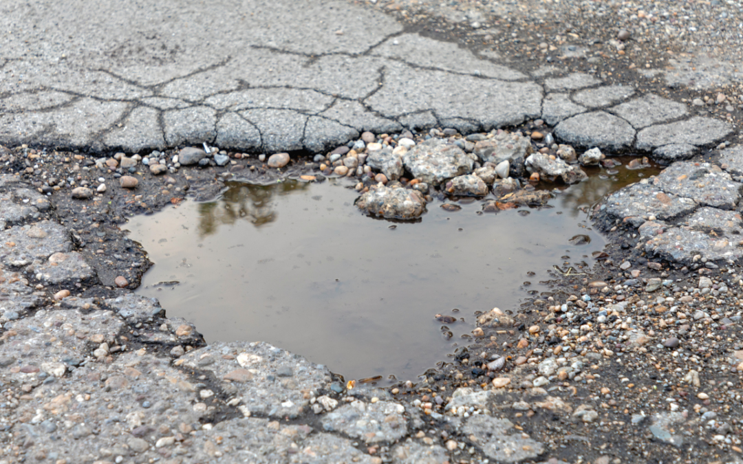 pot hole full of water