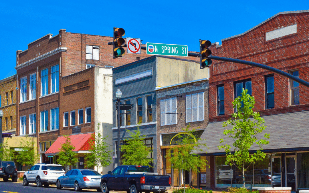 small town down town street