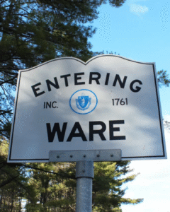 Entering Ware Sign