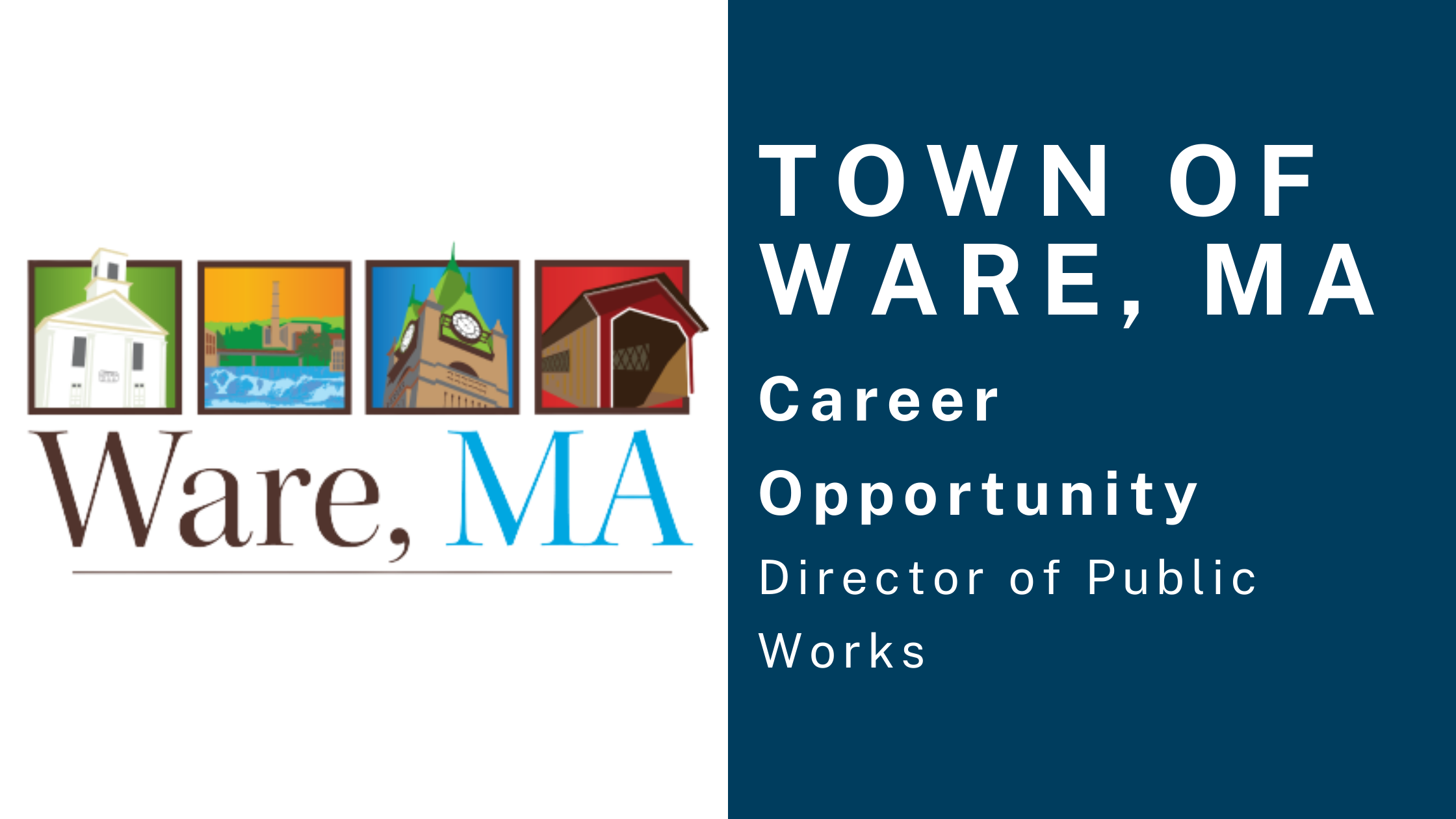 Town of Ware MA logo town of Ware Ma Career Opportunity Director of Public Works