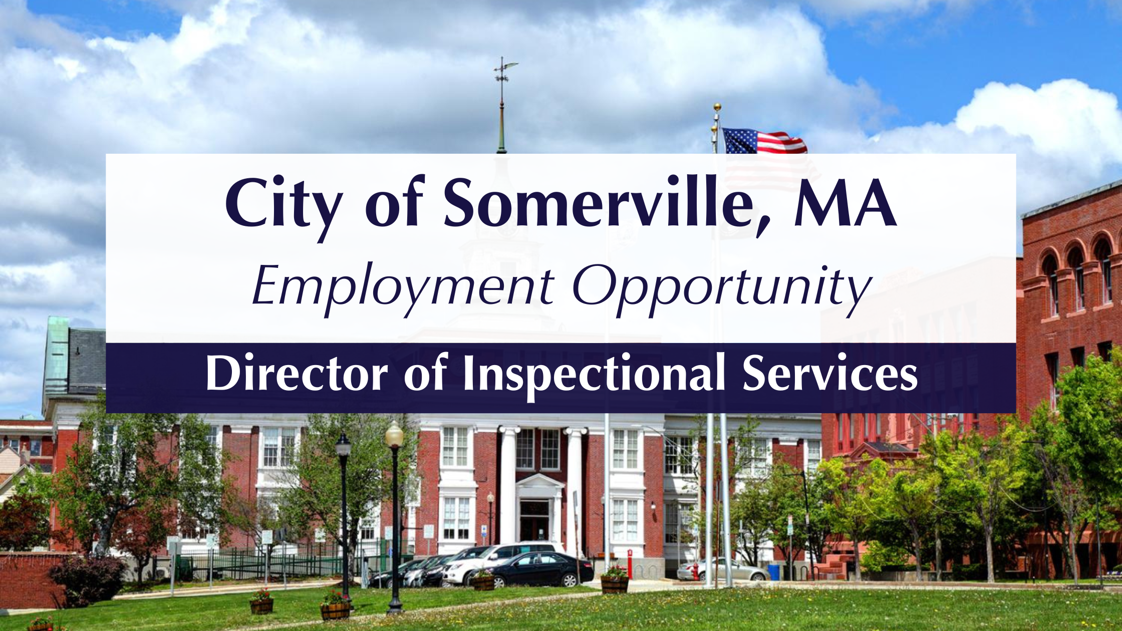 somerville employment opportunity director of inspectional services